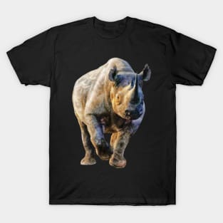 Black Rhino in Colour | African Wildlife T-Shirt